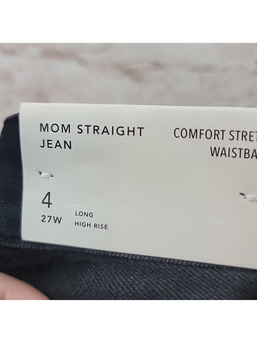 American eagle black mom jeans 4 long new nwt - Picture 7 of 7